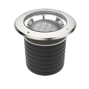 Светодиодный светильник VARTON архитектурный Plint диаметр 330 мм 42 Вт 5000 K IP67 линзованный 10х60 градусов